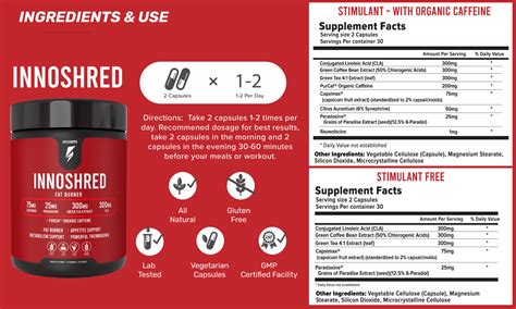 v shred burn supplement ingredients.